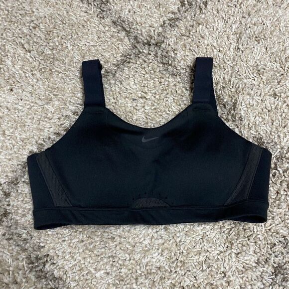 Nike Women’s Black Dri Fit Sports Bra Size Small NEW - Picture 2 of 6